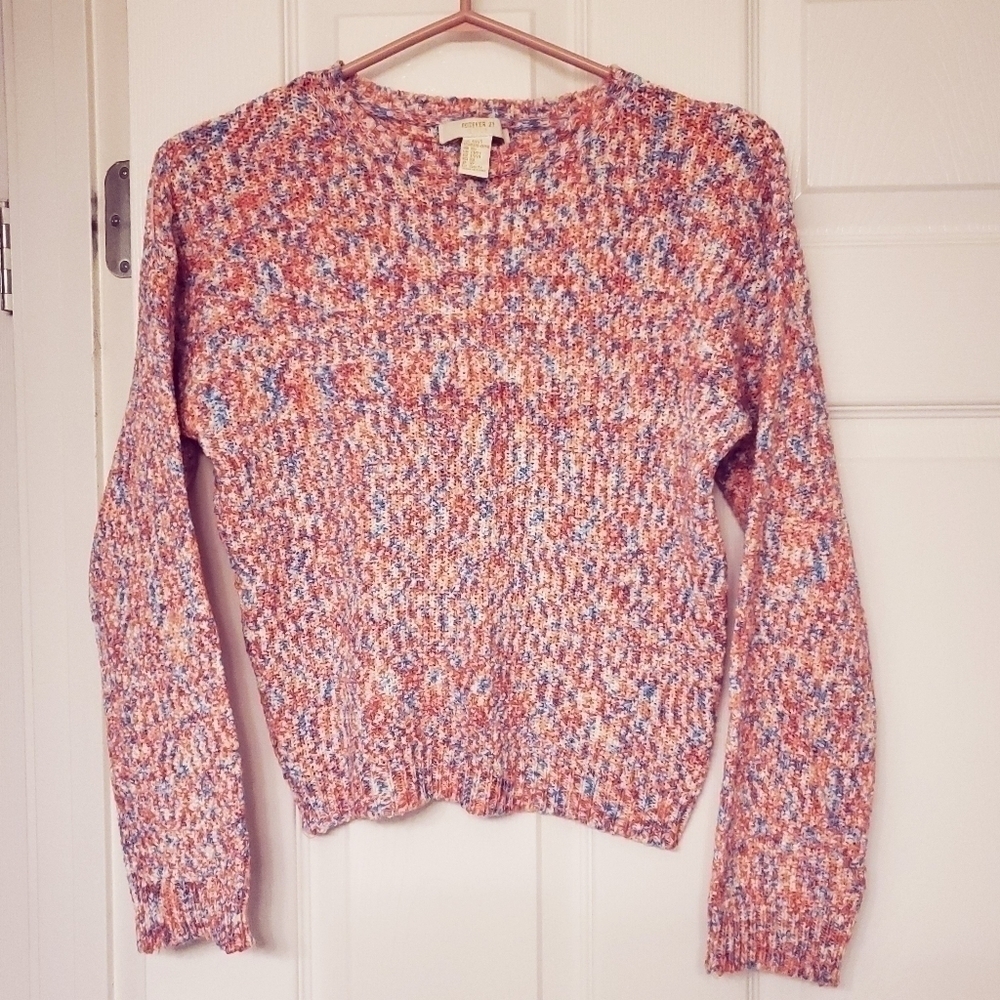 Forever 21 Girls Size 14 Confetti Marled Knit Pullover Sweater